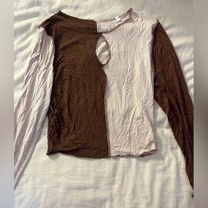 Color block crop top